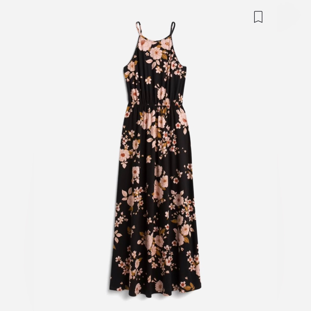 French Grey Maxi Dress